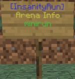 Insanity Run info sign